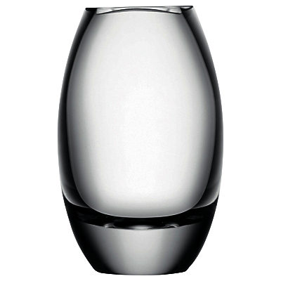 LSA International Verona Barrel Vase, Clear, H17cm